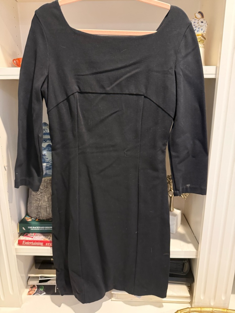 Versace Jeans Collection Black Long Sleeve Sheath Dress